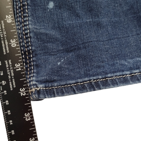 Rock Revival Womens  Jeans 28 x 34 Caress Bootcut Blue Distressed - Picture 7 of 7